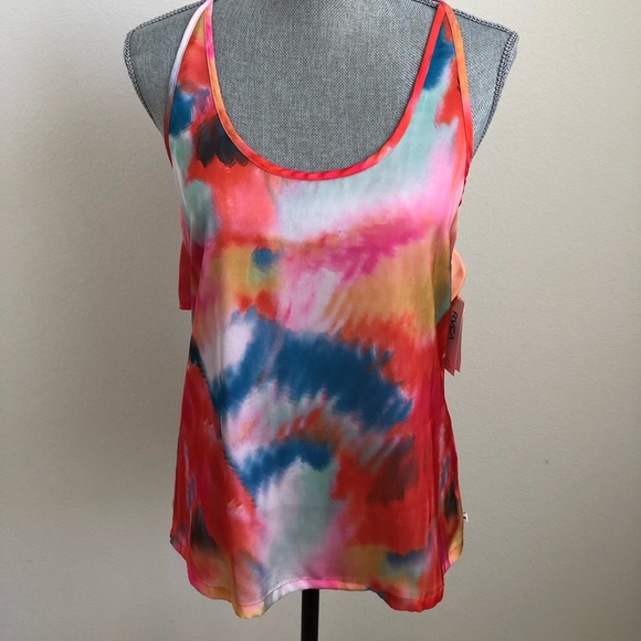 RVCA Tops - RVCA Watercolor Cutout Tank Top